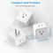 5Way Wall Outlet Extender Compact Multi Plug Splitter For Home Travel Office 5