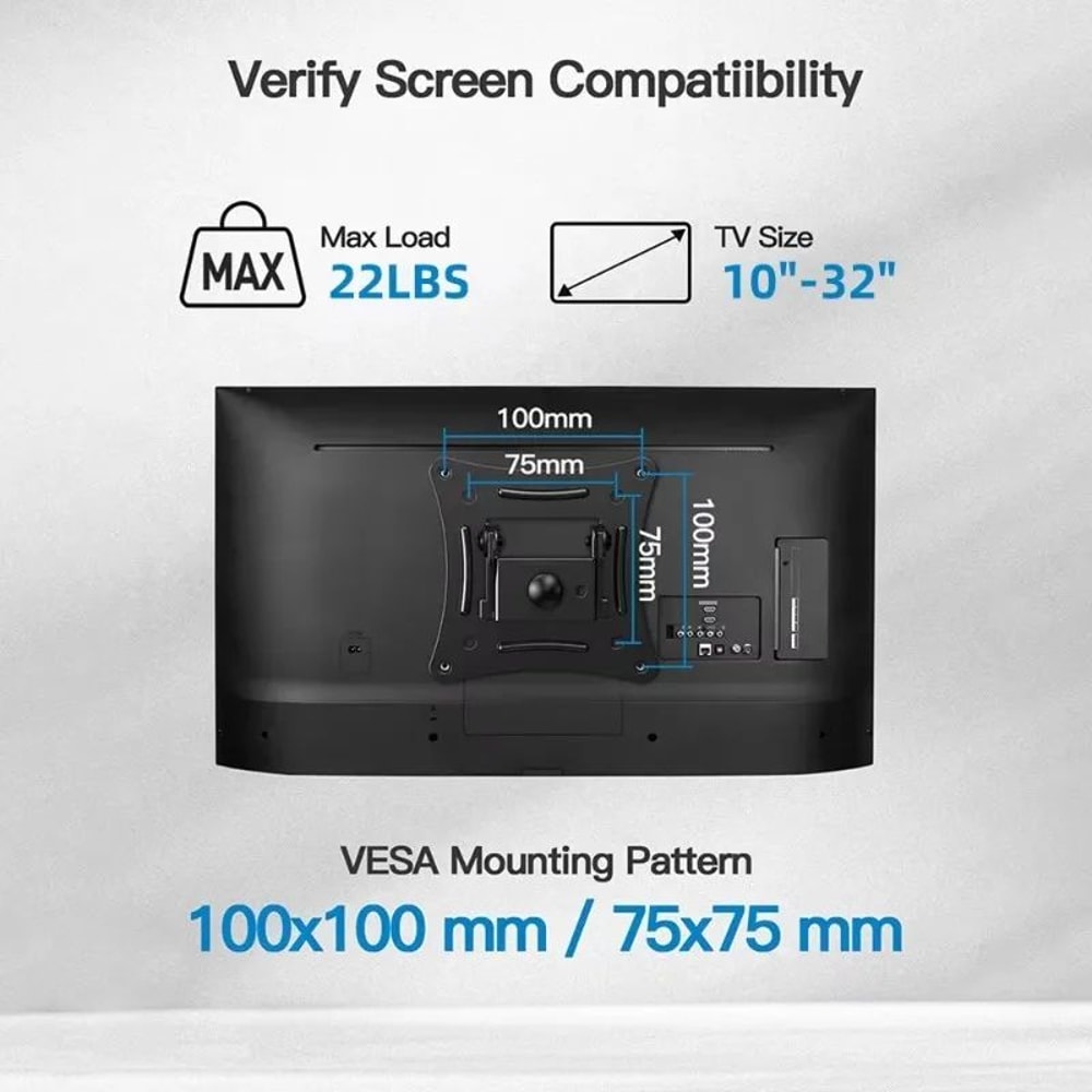 Full Motion TV Wall Mount Bracket Adjustable Swivel Tilt Arm For 1032 Inch TVs 3