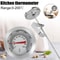Stainless Steel Food Thermometer 32392F Instant Read Probe For Cooking Milk Meat 3