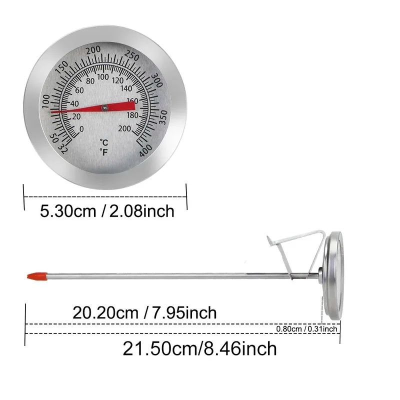 Stainless Steel Food Thermometer 32392F Instant Read Probe For Cooking Milk Meat 5