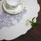 Retro Floral Silicone Placemat Waterproof HeatResistant Dining Table Mat For Kitchen Coffee Table 0