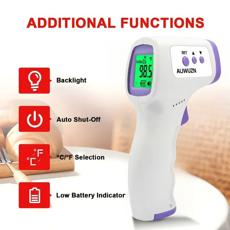 NonContact Digital Thermometer Infrared Temperature Gun For Home Surface Use 0