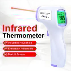 non-contact digital thermometer – infrared temperature gun for home & surface use