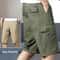 FlexCore Tactical Cargo Shorts Mens Zipper Pocket Elastic Waist Summer Climbing Jogger Shorts 5