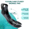 Adjustable Snorkel Fins Adult Short Silicone Open Heel Swim Flippers For Scuba Diving Travel 2
