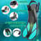 Adjustable Snorkel Fins Adult Short Silicone Open Heel Swim Flippers For Scuba Diving Travel 0