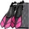 Adjustable Snorkel Fins Adult Short Silicone Open Heel Swim Flippers For Scuba Diving Travel 10