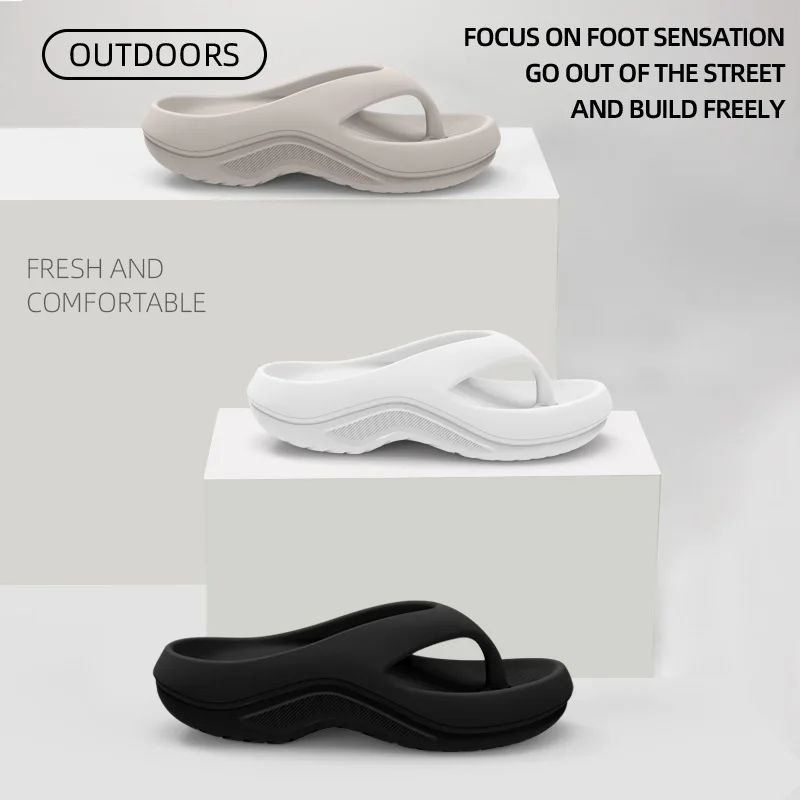 Mens Thick EVA Sole Slippers AntiSlip OdorFree Comfortable Outdoor Slides 4