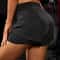 Womens 2in1 Elastic Sports Shorts With Pockets High Waist Yoga Running Training Shorts 6