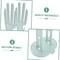 DryEase Kitchen Glove Drying Rack ABS Rubber Glove Holder With Drainage Base MultiUse Storage Org 2
