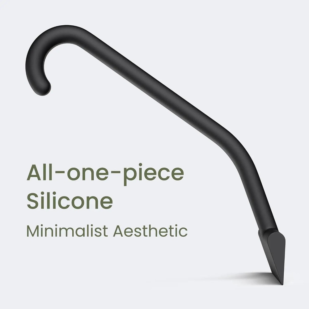 ClearSwipe Pro Silicone Shower Squeegee 10in StreakFree Glass Cleaner With BuiltIn Hook Ergonomic 4