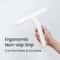ClearSwipe Pro Silicone Shower Squeegee 10in StreakFree Glass Cleaner With BuiltIn Hook Ergonomic 3