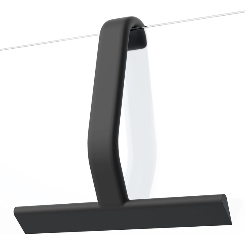 ClearSwipe Pro Silicone Shower Squeegee 10in StreakFree Glass Cleaner With BuiltIn Hook Ergonomic 8