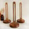 WoodElegance FreeStanding Tissue Holder Solid Wood NonSlip Paper Roll Napkin Organizer Rack 1