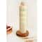 WoodElegance FreeStanding Tissue Holder Solid Wood NonSlip Paper Roll Napkin Organizer Rack 2