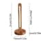 WoodElegance FreeStanding Tissue Holder Solid Wood NonSlip Paper Roll Napkin Organizer Rack 5