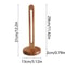 WoodElegance FreeStanding Tissue Holder Solid Wood NonSlip Paper Roll Napkin Organizer Rack 5