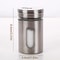 SpiceSpin Stainless Steel Seasoning Shaker Set Rotating Salt Pepper Spice Storage Jars For Kitche 5