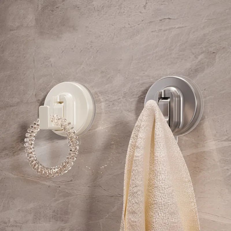 GripHold Reusable Suction Cup Hooks Waterproof PunchFree ABS Wall Hangers For Kitchen Bathroom 3