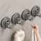 GripHold Reusable Suction Cup Hooks Waterproof PunchFree ABS Wall Hangers For Kitchen Bathroom 0