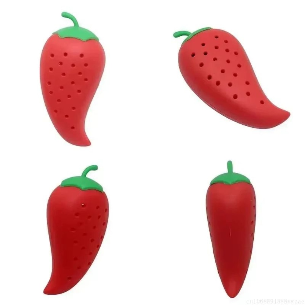 SpicePod Chili Silicone Infuser Creative Herb Seasoning Filter For Soup Stew Cooking 3