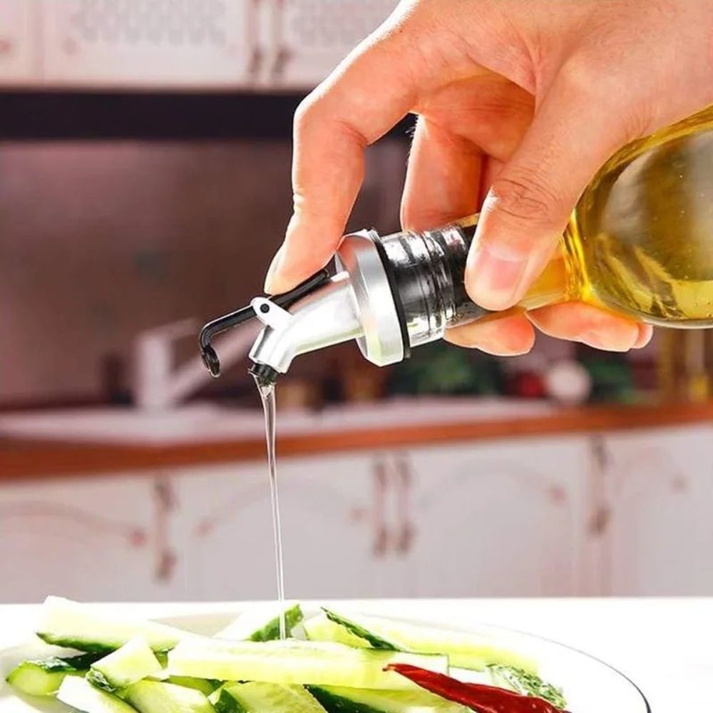 PourMaster LeakProof Bottle Spout Cap Universal Olive Oil Wine Sauce Dispenser Pourer Stopper 2