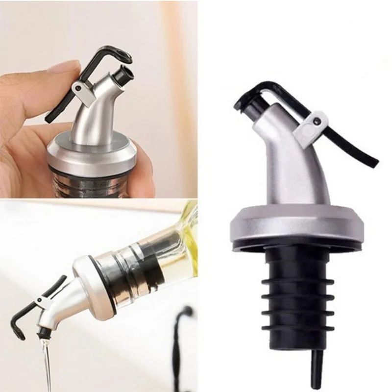 PourMaster LeakProof Bottle Spout Cap Universal Olive Oil Wine Sauce Dispenser Pourer Stopper 4