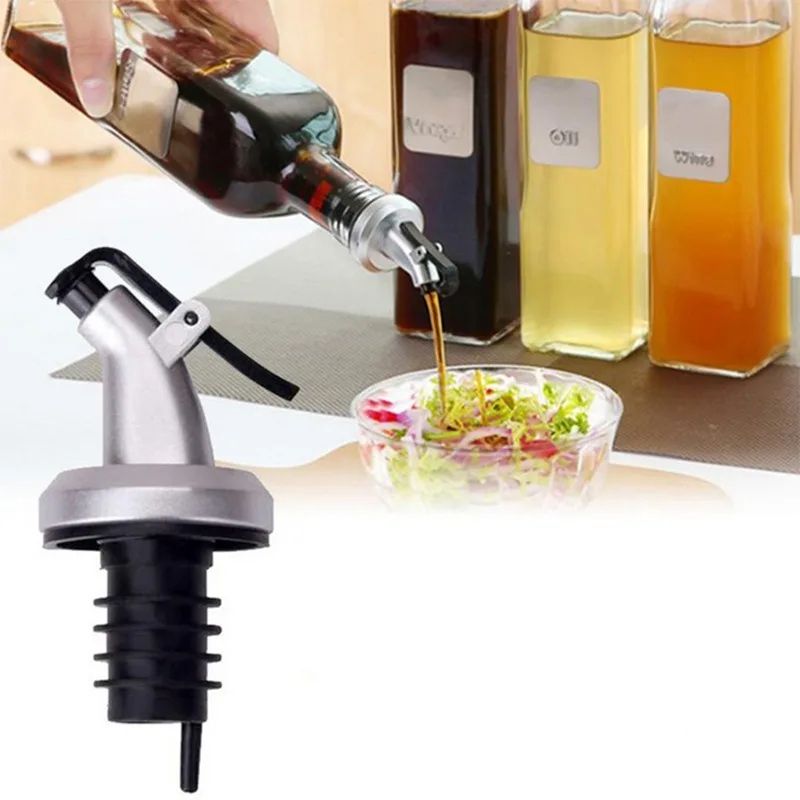 PourMaster LeakProof Bottle Spout Cap Universal Olive Oil Wine Sauce Dispenser Pourer Stopper 3