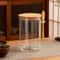 FreshSeal Borosilicate Glass Storage Jar Set Airtight Canister With Spoon For Coffee Tea Pantry O 4