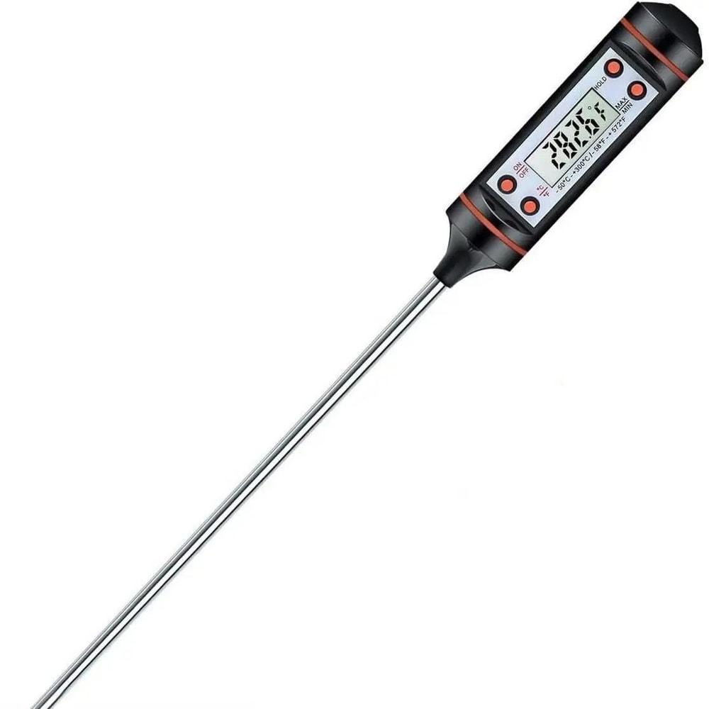 TempMaster Digital Meat Thermometer Touchscreen LCD BBQ Probe With Timer For Grill Oven Kitchen C 6