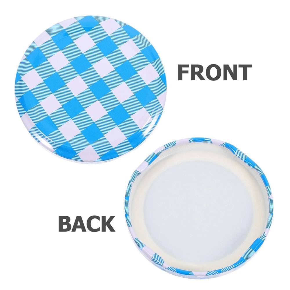 SealFresh Tinplate Mason Jar Lids Airtight Reusable Metal Caps For Jam Pickles Food Storage 4