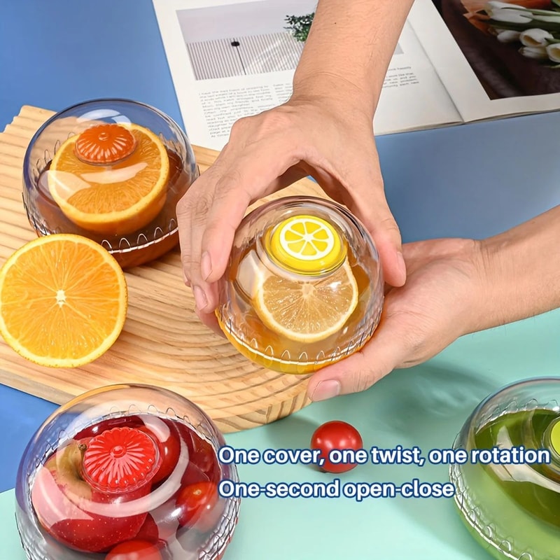 FreshLock Airtight Fruit Storage Containers Reusable Crisper Boxes For Avocado Tomato Produce Kee 0