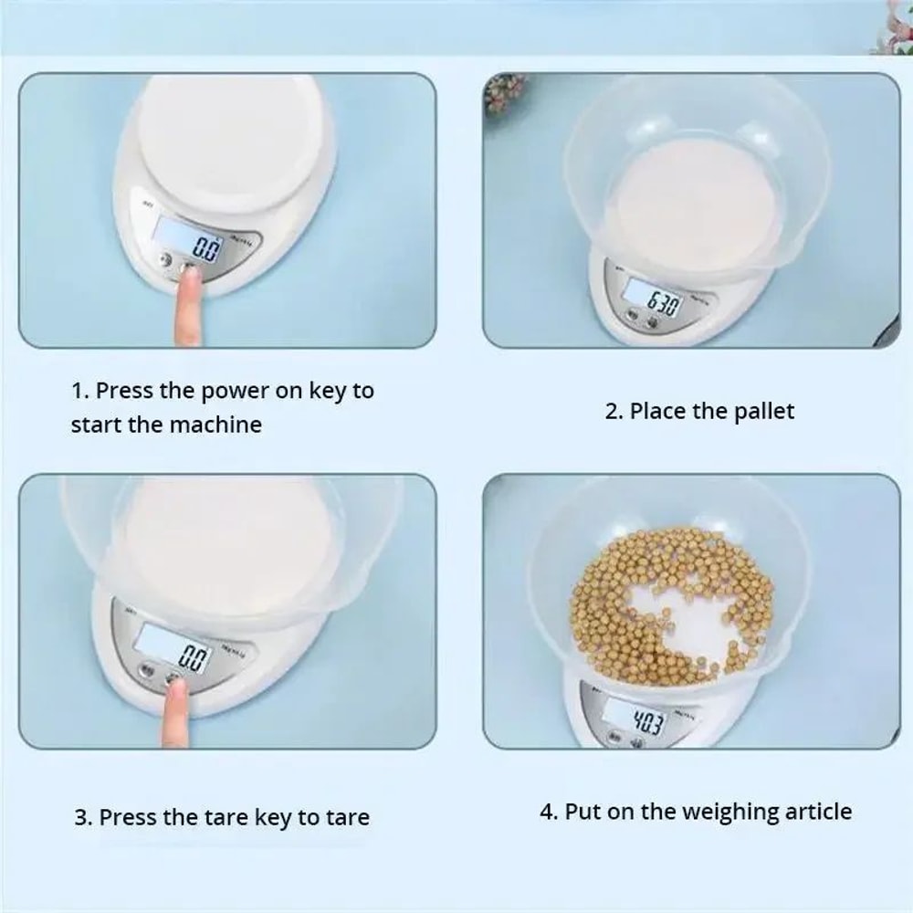 11lb Digital Kitchen Scale With LED Display High Precision Portable Food Weighing Scale For Cookin 3