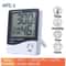 HTC1HTC2 Digital Thermometer Hygrometer Indoor Outdoor Temperature Humidity Monitor With Clock 1