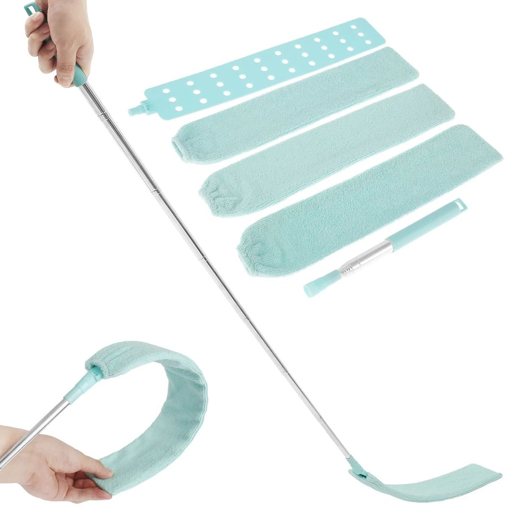 Extendable Gap Dust Cleaner With Microfiber Covers Flexible Long Reach Duster Brush For HardtoReac 7