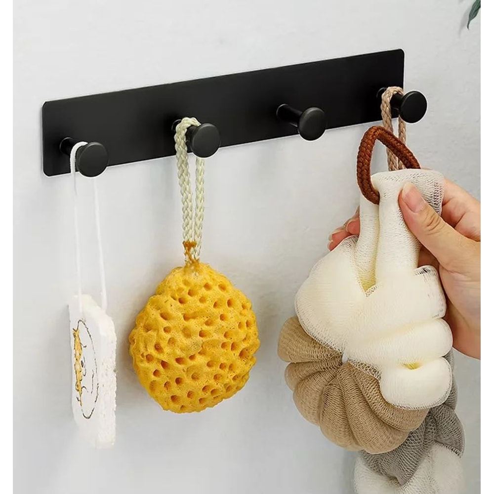 Heavy Duty Adhesive Towel Hooks Waterproof Stainless Steel Wall Hooks For Bathroom Kitchen 1