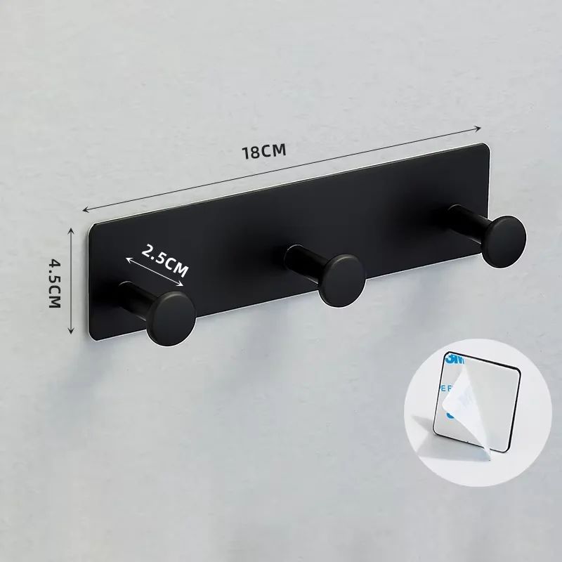 Heavy Duty Adhesive Towel Hooks Waterproof Stainless Steel Wall Hooks For Bathroom Kitchen 16
