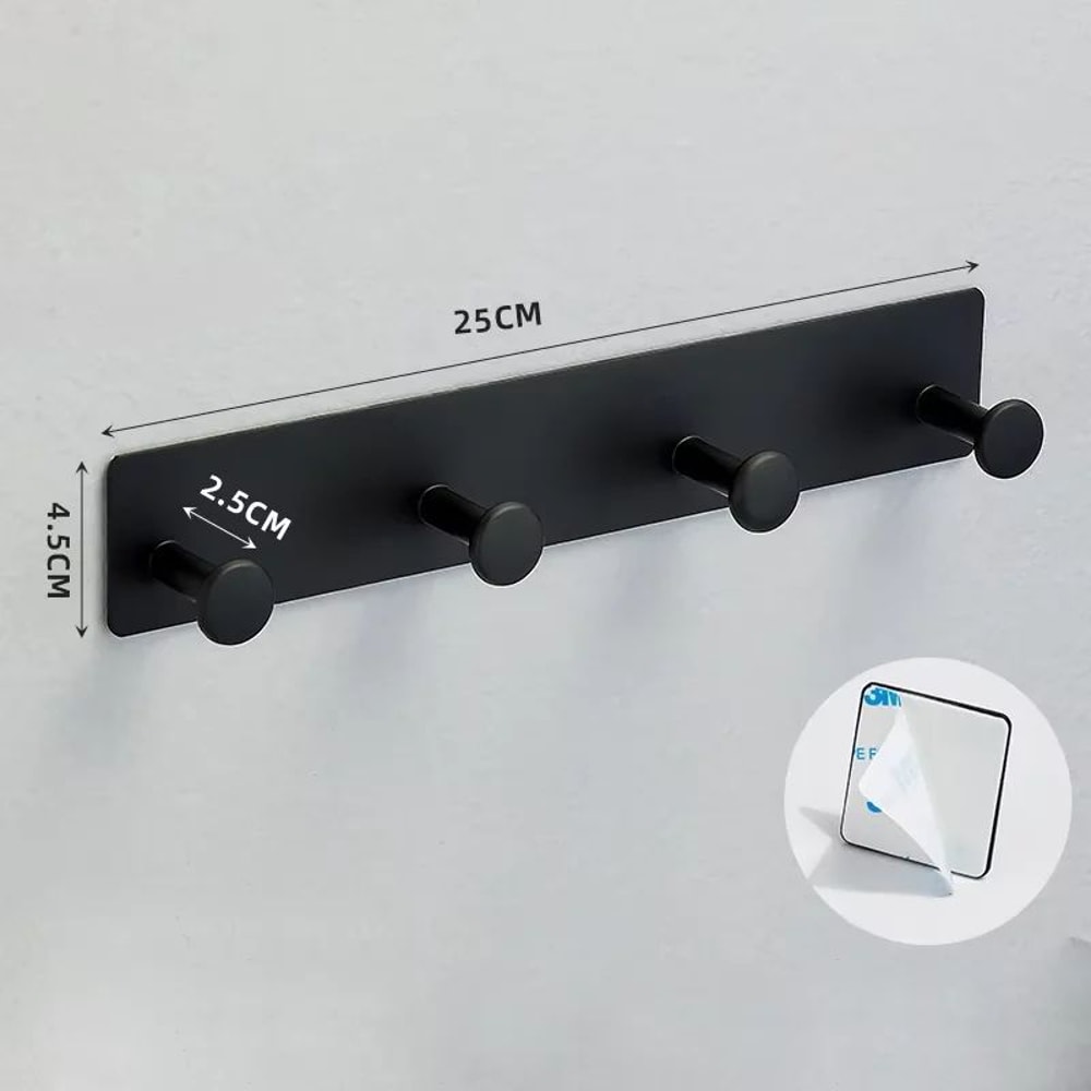 Heavy Duty Adhesive Towel Hooks Waterproof Stainless Steel Wall Hooks For Bathroom Kitchen 17