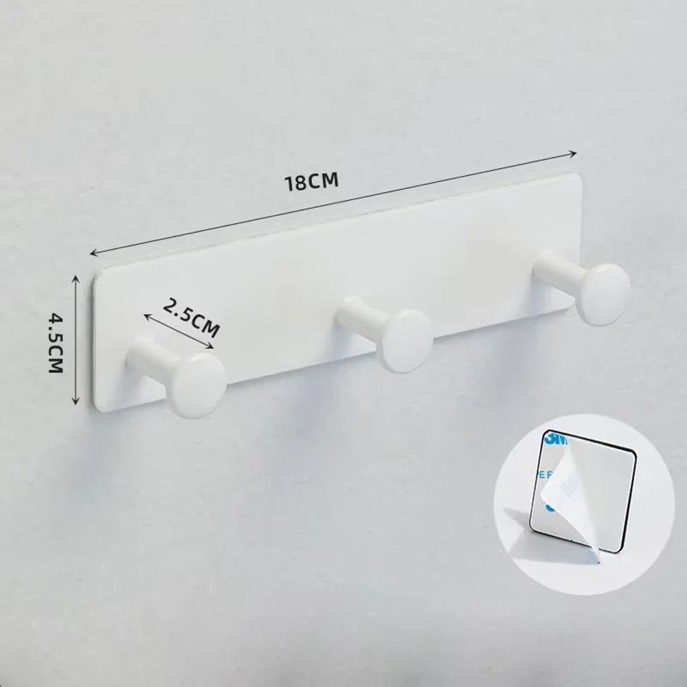 Heavy Duty Adhesive Towel Hooks Waterproof Stainless Steel Wall Hooks For Bathroom Kitchen 12