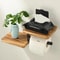Wooden Paper Towel Holder Stand SpaceSaving Vertical Countertop Organizer For Kitchen Bathroom 2
