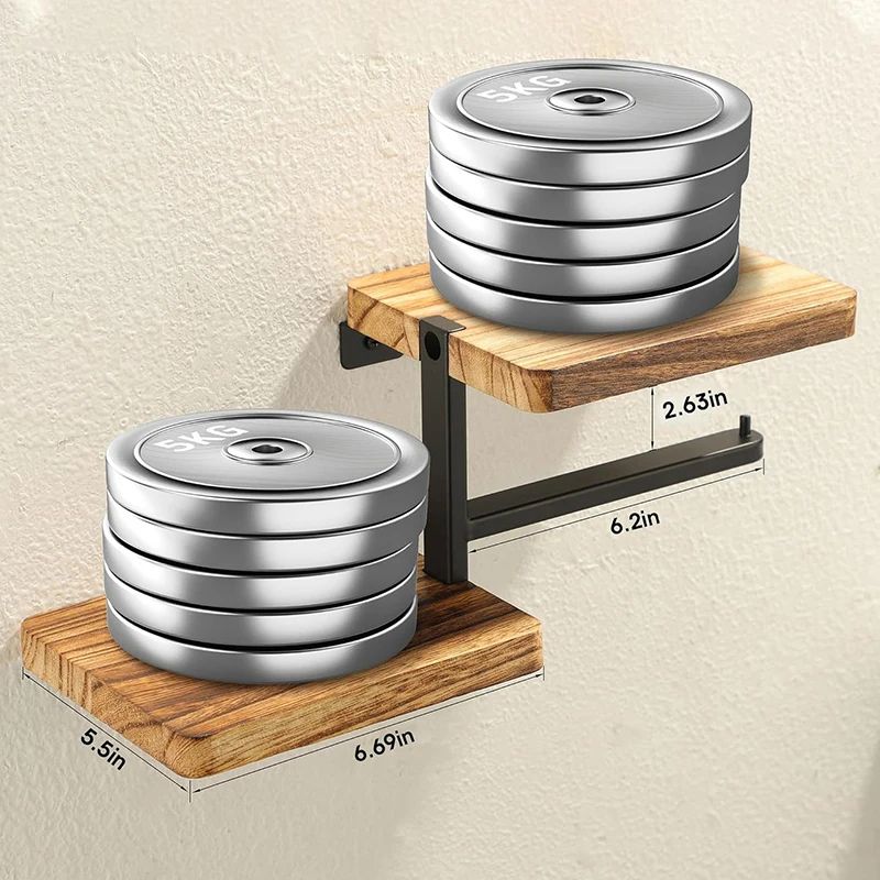 Wooden Paper Towel Holder Stand SpaceSaving Vertical Countertop Organizer For Kitchen Bathroom 6