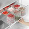 Stackable Refrigerator Storage Boxes Food Grade Meat Food FreshKeeping Containers 350ml650ml Set 1