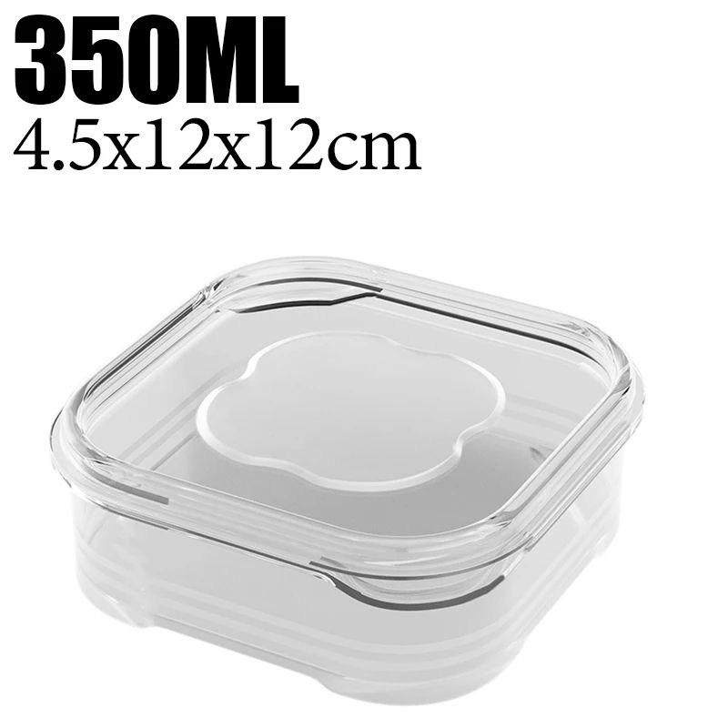 Stackable Refrigerator Storage Boxes Food Grade Meat Food FreshKeeping Containers 350ml650ml Set 6