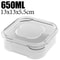 Stackable Refrigerator Storage Boxes Food Grade Meat Food FreshKeeping Containers 350ml650ml Set 7