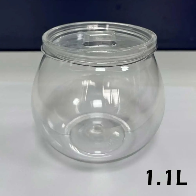 Airtight Food Storage Canister Set Clear Plastic Flour Grain Snack Containers With Lids 6