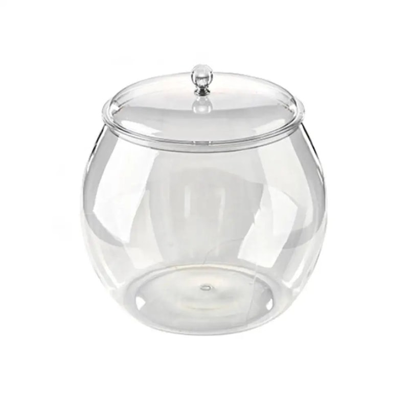 Airtight Food Storage Canister Set Clear Plastic Flour Grain Snack Containers With Lids 8