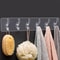 Transparent Adhesive Hook Rack Seamless MultiHook Organizer For Bathroom Kitchen Home 2