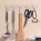 Transparent Adhesive Hook Rack Seamless MultiHook Organizer For Bathroom Kitchen Home 1