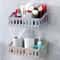 NoDrill Bathroom Shelf Organizer Wall Mounted Shower Storage Rack For Shampoo Toiletries 3
