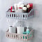 NoDrill Bathroom Shelf Organizer Wall Mounted Shower Storage Rack For Shampoo Toiletries 3